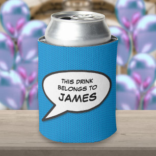 Enfriador De Latas Burbuja de diálogo de cómic divertido personalizad