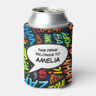 Enfriador De Latas Burbuja de habla divertida moderna personalizada