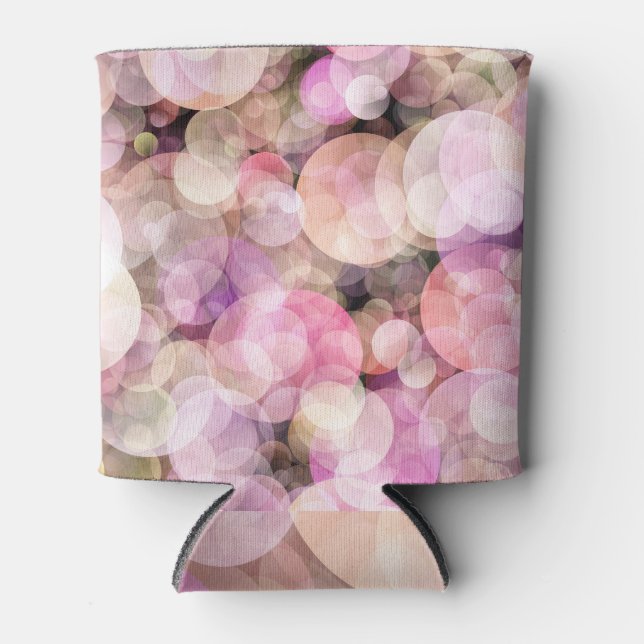 Enfriador De Latas Burbujas amarillas pálidas: decoración elegante (Anverso)