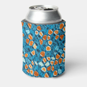 Enfriador De Latas Burbujas en el agua - Naranja y azul