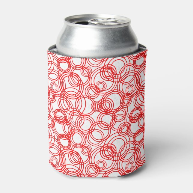 Enfriador De Latas Burbujas rojas (Lata Anverso)