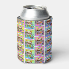 Enfriador De Latas BURGER DE ARTE POP (Hamburguesa)