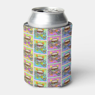 Enfriador De Latas BURGER DE ARTE POP (Hamburguesa)