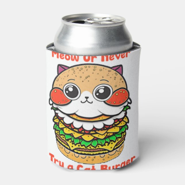 Enfriador De Latas Burger de gatos (Lata Anverso)