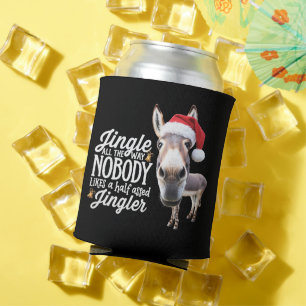Enfriador De Latas Burro divertido de Navidad Amantes de la granja Fi