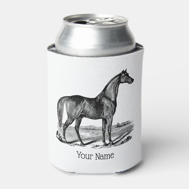 Enfriador De Latas Caballo Antiguo de Pie (Lata Anverso)