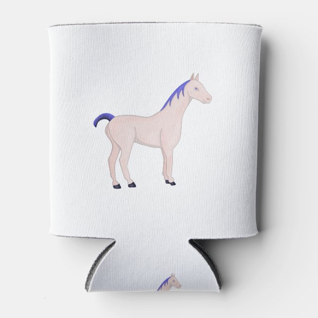 Enfriador De Latas Caballo con un azul (Anverso)