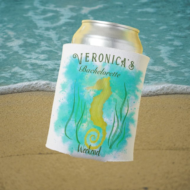 Enfriador De Latas Caballo de mar amarillo bajo el mar (Subido por el creador)