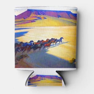 Enfriador De Latas Caballos salvajes de Maynard Dixon