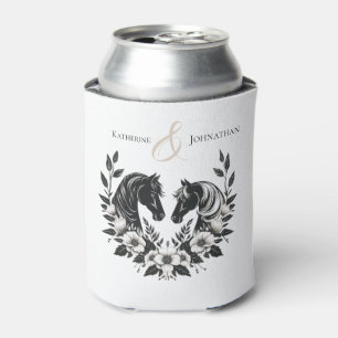 Enfriador De Latas Caballos y flores de bodas rurales