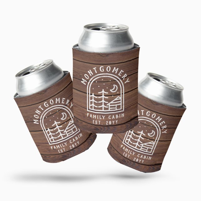 Enfriador De Latas Cabaña Rústica Familiar Madera Oscura Personalizad (Subido por el creador)