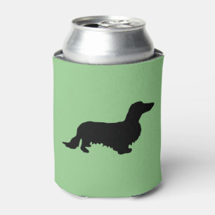 Enfriador De Latas Cabello largo de Dachshund - Silhouette 1