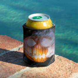 Enfriador De Latas Cabeza de Jack-o-Lantern del Jinete sin Cabeza en