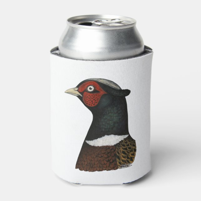 Enfriador De Latas Cabeza de Pheasant Ringneck (Lata Anverso)