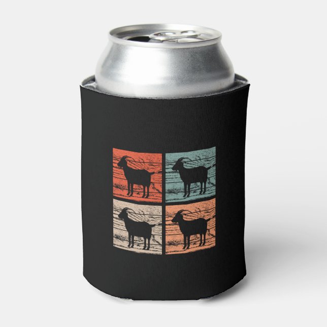 Enfriador De Latas Cabras Retro (Lata Anverso)