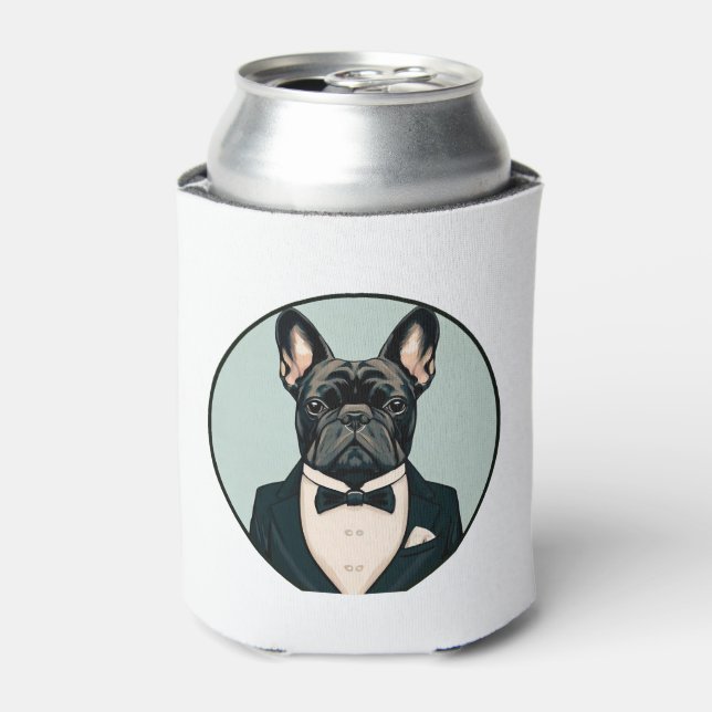 Enfriador De Latas Cachorro de Bulldog francés (Lata Anverso)