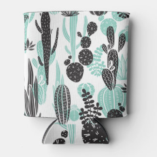 Enfriador De Latas Cacti de mano dibujada: Doodle Seamless