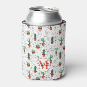 Enfriador De Latas Cactus Cactus Green Terracotta Splatt Monograma
