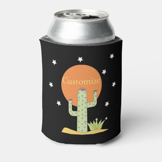 Enfriador De Latas Cactus del desierto Sun Thunder_Cove (Reverso de la lata)