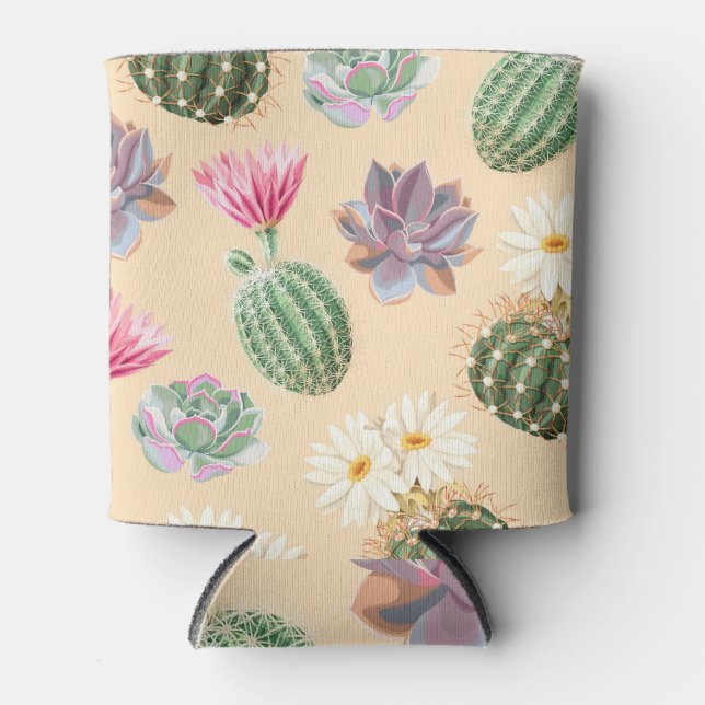 Enfriador De Latas Cactus exitoso: patrón de alto detalle (Anverso)