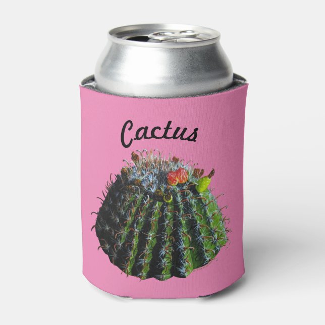 Enfriador De Latas Cactus Refrigerador de bebidas (Lata Anverso)