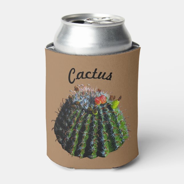 Enfriador De Latas Cactus Refrigerador de bebidas (Lata Anverso)