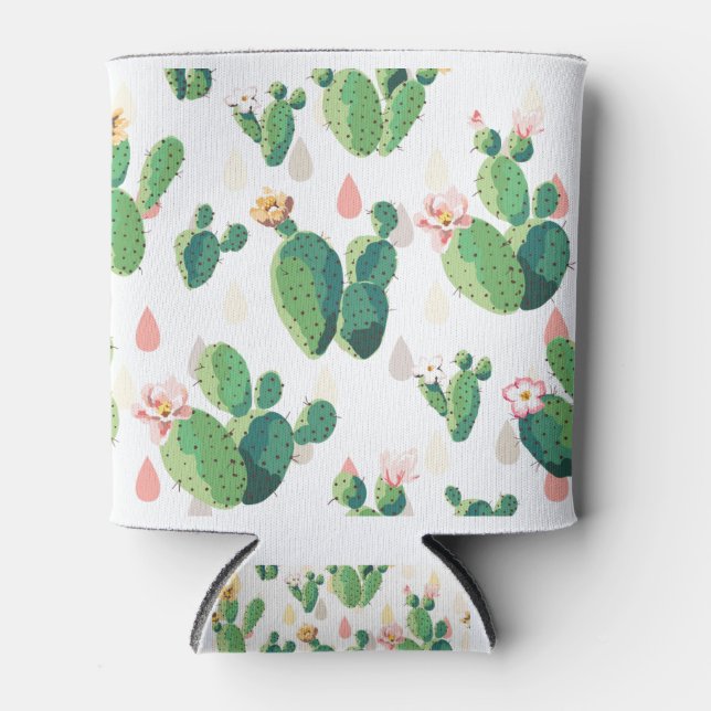 Enfriador De Latas Cactus rosado (Anverso)