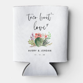 Enfriador De Latas Cactus Succulent Taco Bout Love Boda Engagement