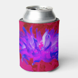 Enfriador De Latas Cactus Violeta Azul y Rosa Caliente Dahlia