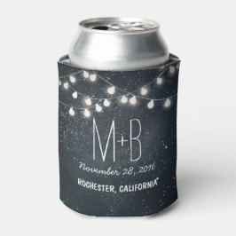 Enfriador De Latas Cadena de estrellas de la noche de las luces
