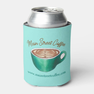 Enfriador De Latas Café de capuchino de lata blanca plana Café Café C