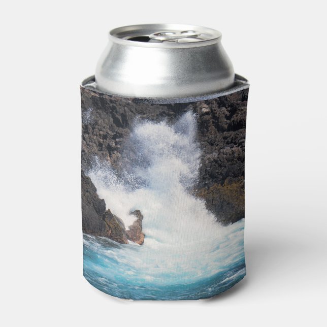 Enfriador De Latas Caída contra las rocas (Lata Anverso)