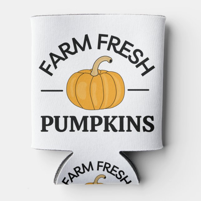 Enfriador De Latas Caída de calabaza Otoño (Anverso)