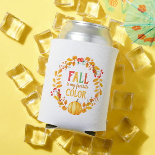 Enfriador De Latas Caída es mi color favorito El otoño deja la corona