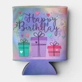 Enfriador De Latas Cajas de regalo de cumpleaños felices
