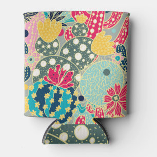 Enfriador De Latas Calabaza de color de agua vintage: Patrón de otoño