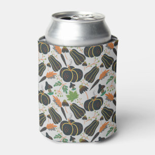Enfriador De Latas Calabaza patrón de zanahoria sin soldadura negro y