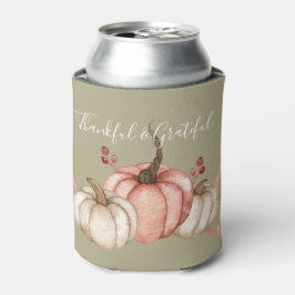 Enfriador De Latas Calabazas acuarelas de bonito en salvia