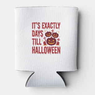 Enfriador De Latas Calabazas Cuenta Regresiva Halloween Cementerio Ho