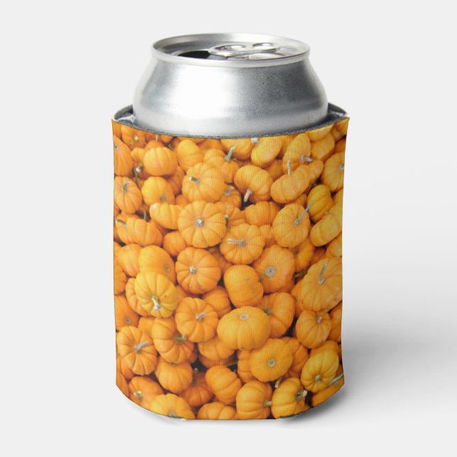 Enfriador De Latas Calabazas de cosecha de Naranja pequeño (Lata Anverso)