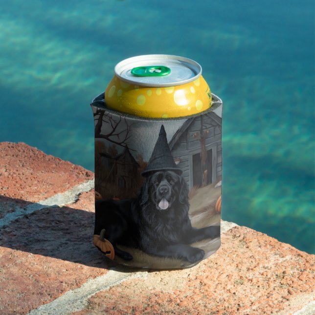 Enfriador De Latas Calabazas de Newfoundland Halloween (Piscina in situ)