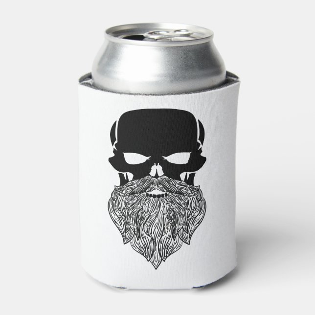 Enfriador De Latas Calavera barbuda de Guay Jolly Roger (Lata Anverso)