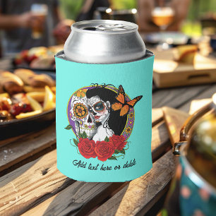 Enfriador De Latas Calavera de azúcar Art Nouveau