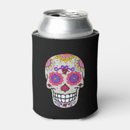 Enfriador De Latas Calavera de azúcar, Día de los Muertos, Refrigerad