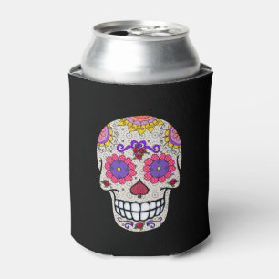 Enfriador De Latas Calavera de azúcar, Día de los Muertos, Refrigerad