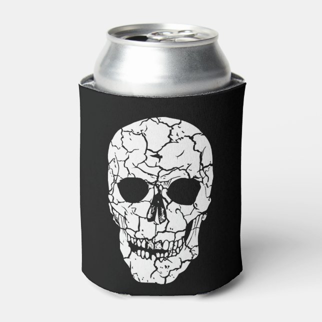 Enfriador De Latas Calavera de Halloween (Lata Anverso)