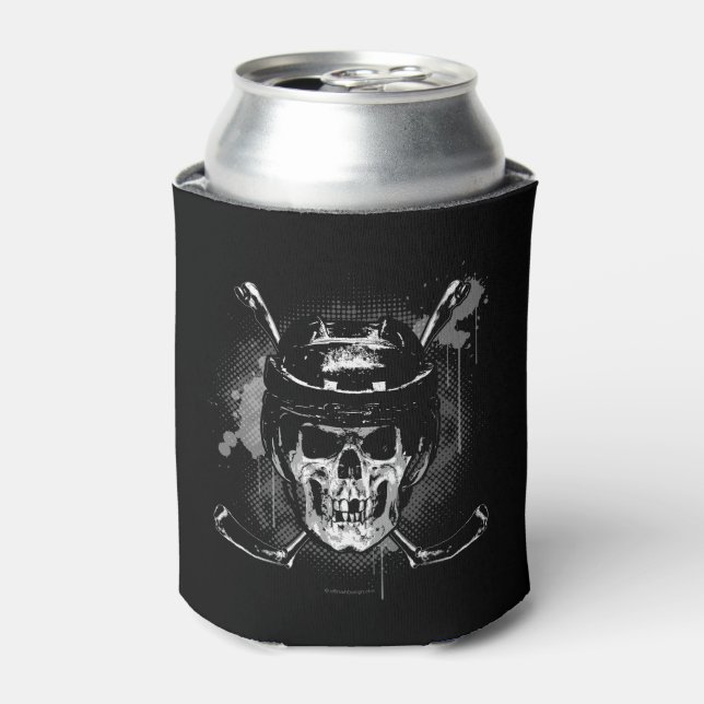 Enfriador De Latas Calavera de hockey (Lata Anverso)