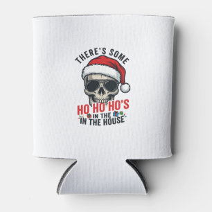 Enfriador De Latas Calavera de Navidad Ho Ho Ho Humor Diseño