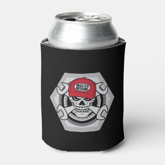 Enfriador De Latas Calavera mecánica (Lata Anverso)