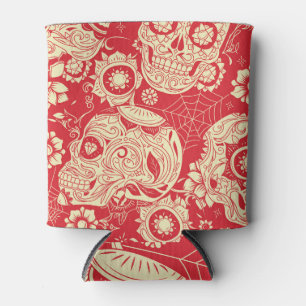 Enfriador De Latas Calaveras del Día de los Muertos